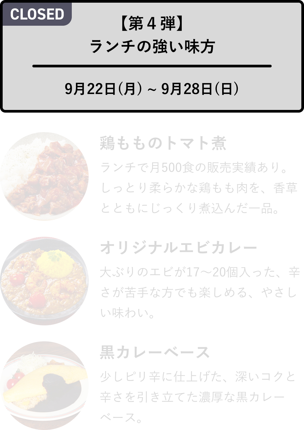 第４弾 ランチの強い味方